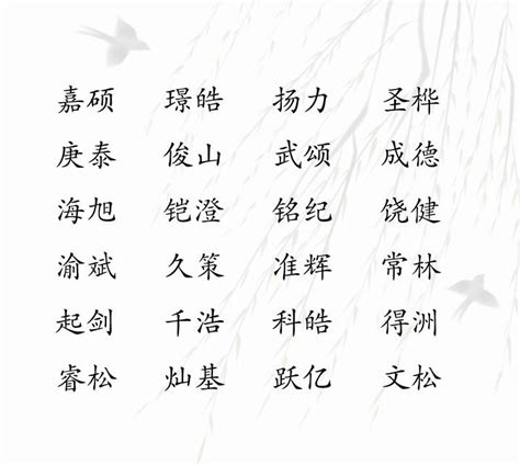 希名字男|带希的男孩名字及寓意